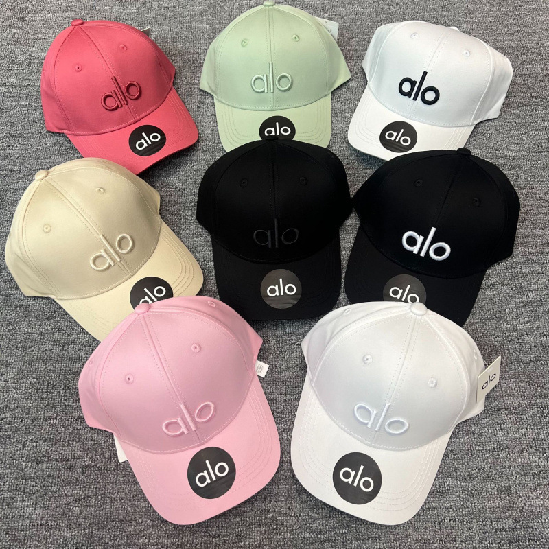 Alo New Yoga Men's and Women's Hard-Top Baseball Caps, Peaked Caps, Couple Models, Breathable Sports Sun Protection Hats