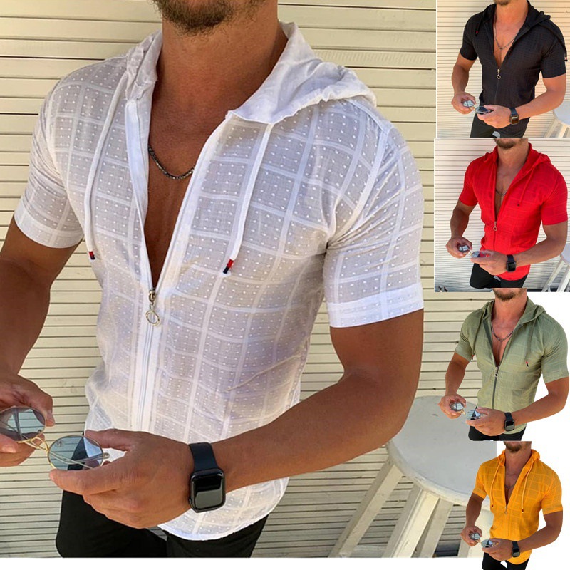 210g Weight Short Sleeve Sleeve Length Men's Solid Color T-shirt Men's Clothing