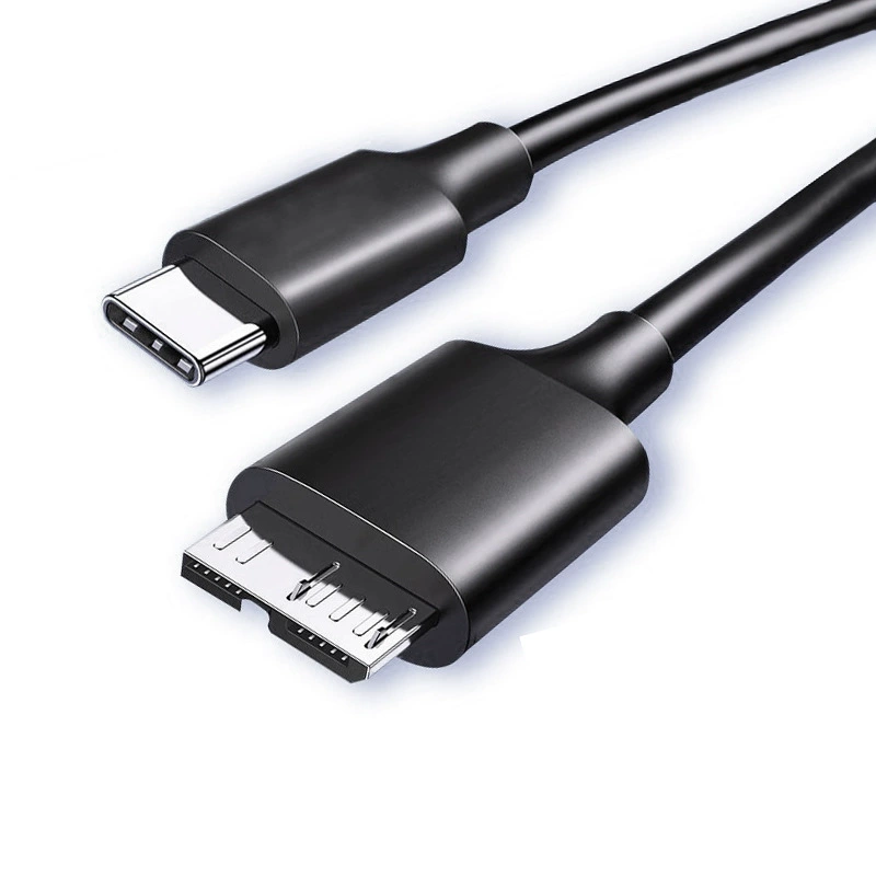 Кабель USB3.0 для мобильного жесткого диска, быстрая передача Type-C к MicroB, подходит для ноутбуков и мобильных телефонов