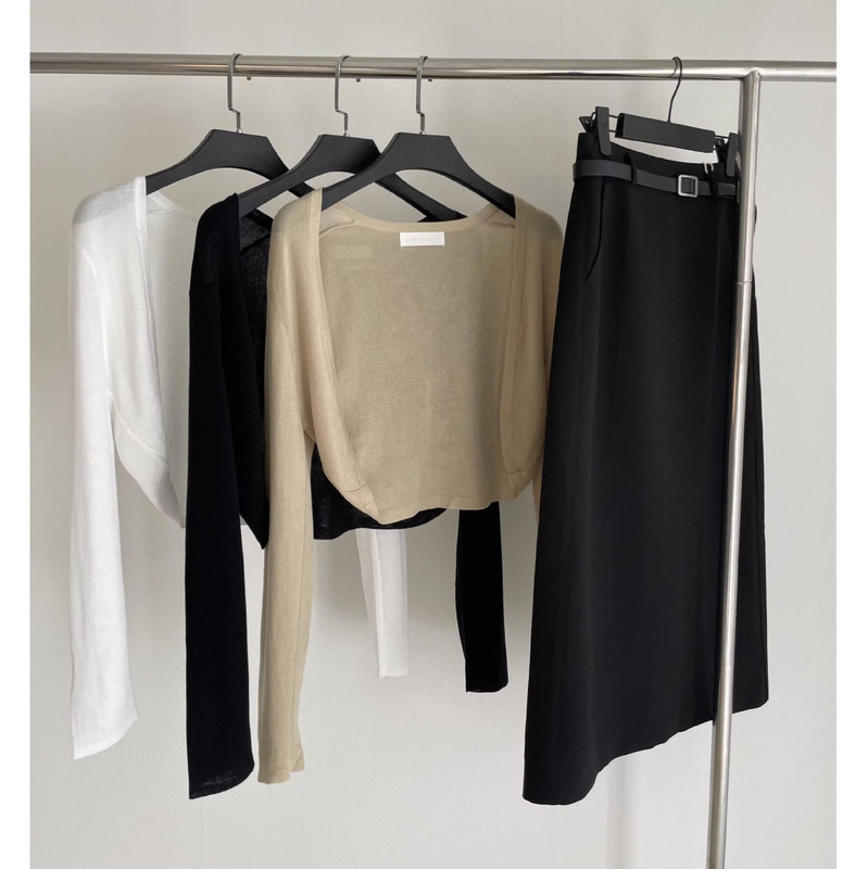 Casual and Relaxed Summer Solid Color Thin Tencel Sun-Protective Knit Cardigan, Small Cape-Style Outerwear with Long Sleeves Casual and Relaxed Summer Solid Color Thin Tencel Sun-Protective Knit Cardigan, Small Cape-Style Outerwear with Long Sleeves