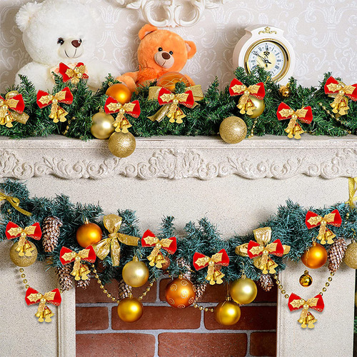 Cross-border hot sale Christmas tree ornaments Christmas mini bell bows Christmas ornaments gift decorations