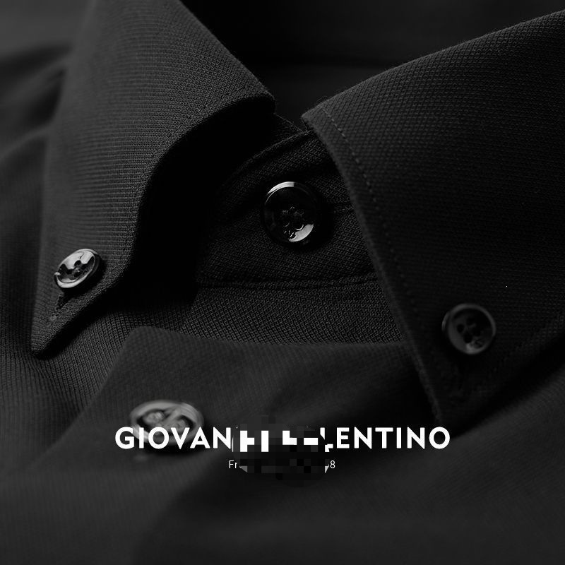Zhuofanni Valentino Long-Sleeved Shirt Men's Spring and Autumn Black Shirt Business Casual Solid Color Soft Wholesale Zhuofanni Valentino Long-Sleeved Shirt Men's Spring and Autumn Black Shirt Business Casual Solid Color Soft Wholesale