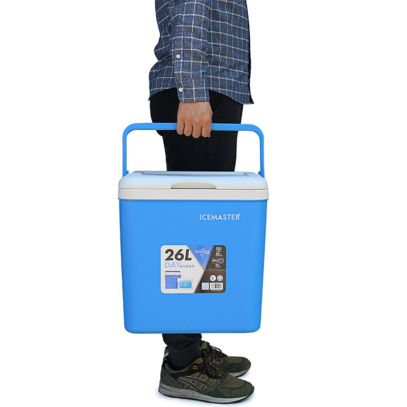 Maestro de hielo transfronterizo incubadora 26L picnic al aire libre caja de almacenamiento refrigerado para llevar entrega de alimentos incubadora al por mayor