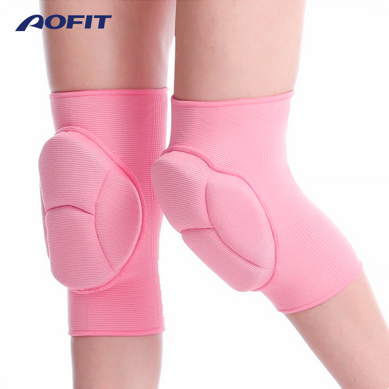 運(yùn)動(dòng)護(hù)膝女舞蹈跳舞膝蓋跪地護(hù)髕骨騎行籃球排球跑步針織保暖護(hù)具