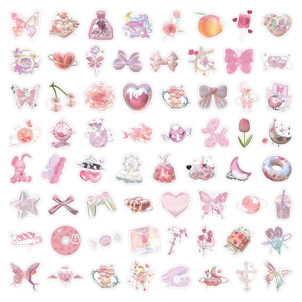 60 hojas de pegatinas de estilo retro, pegatinas de sellado de sobres de material de cuentas manuales frescas, pegatinas impermeables de venta caliente transfronteriza