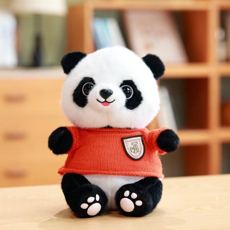 Panda lindo muñeca niño muñeca de regalo tesoro nacional panda gigante imitación panda gigante juguetes de peluche