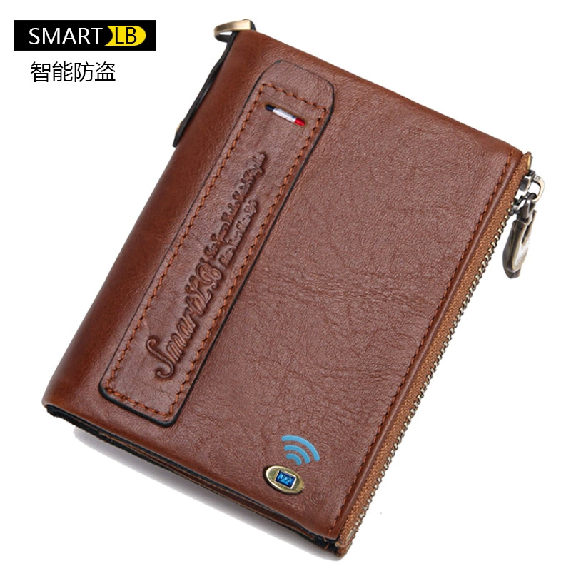 Protective wallet, retro capacious protective bag for leisure, (Cross-border trading), genuine leather