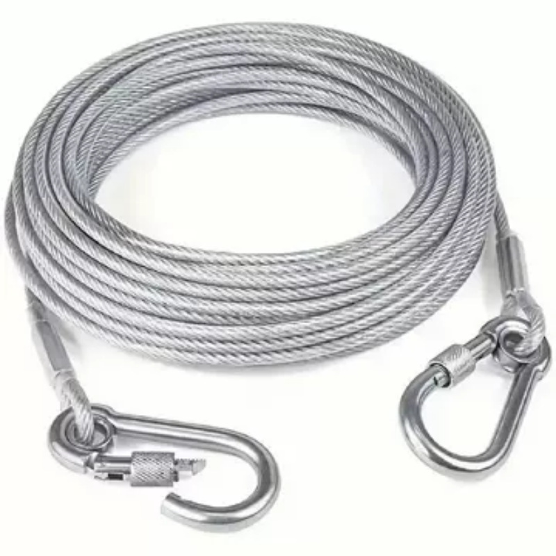 Clothesline for Outdoor Use, Steel Wire Coated with Plastic, Windproof Clothesline for Drying Quilts, Outdoor Drying Tool