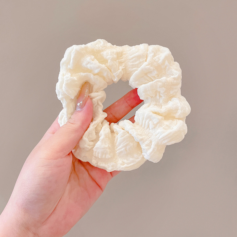 El encaje francés doble anillo de cabello de intestino grueso femenino de alta calidad cuerda de cabello de pelo de ballet dulce Meisen tocado de cabello