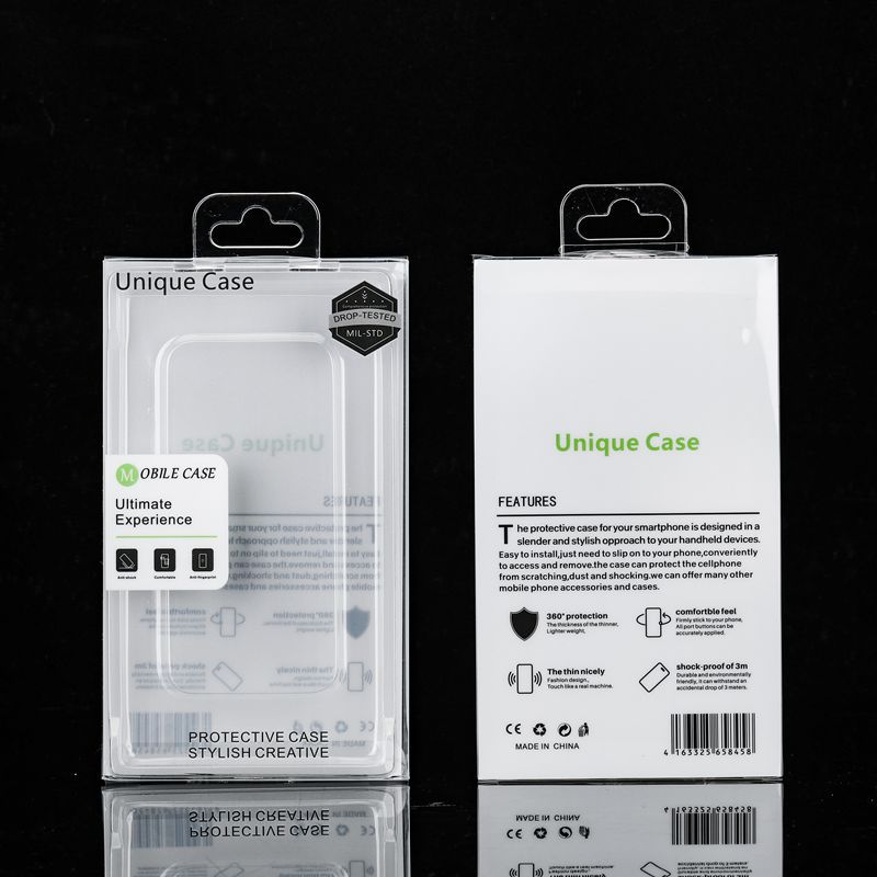 现货新款透明胶盒 手机壳包装盒适用苹果15proMAX手机壳吸塑包装