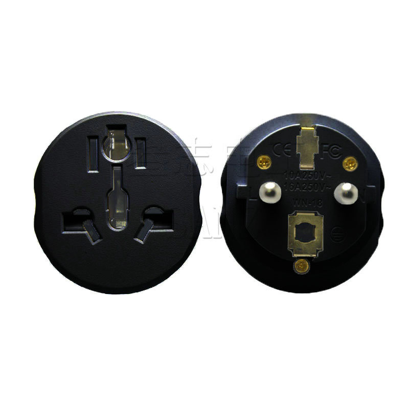 欧规4.8mm法德标16A转换插头_3b