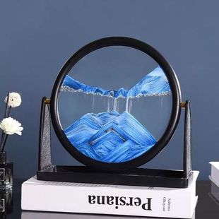 quicksand painting ornaments creative art decompression hourglass living room bedroom wine cabinet TV cabinet office home decorations