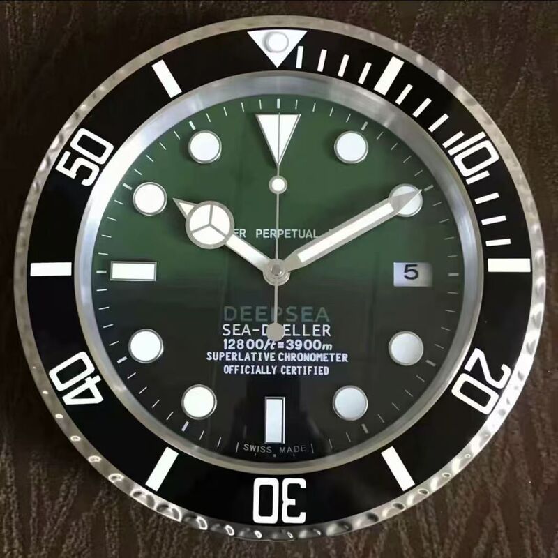 一件起批金属不锈钢夜光客厅挂钟GMT静音钟表专供出口Wall clock|undefined
