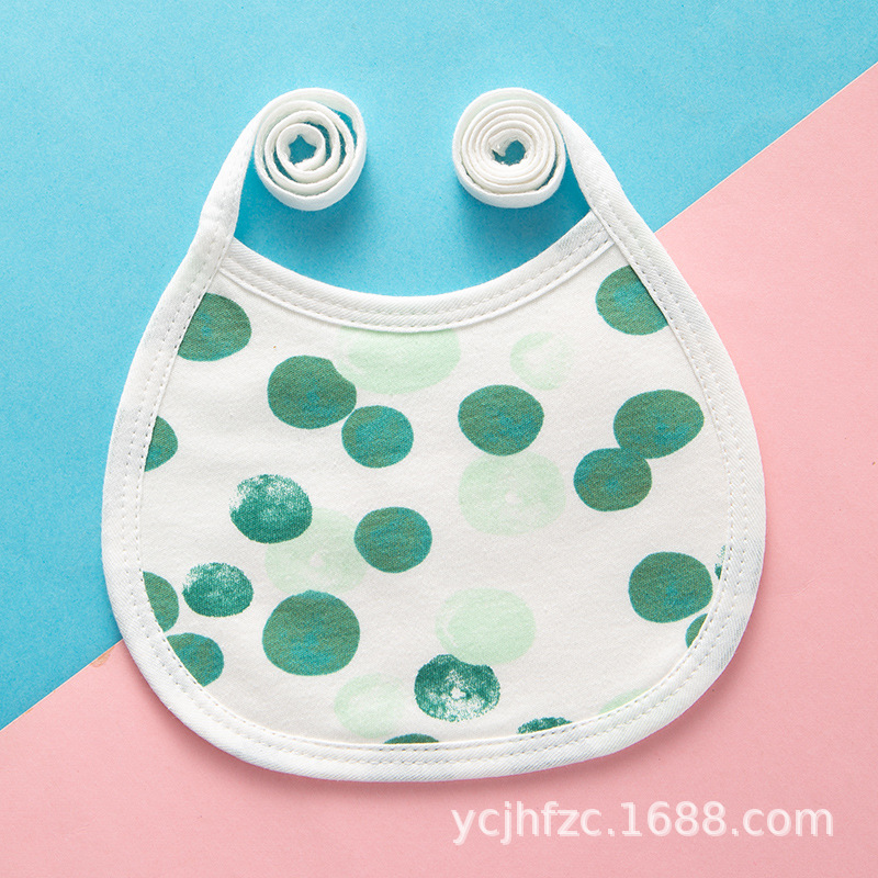 Bebé con cordones a prueba de agua babero recién nacido suministros bebé con cordones bebé babero de algodón