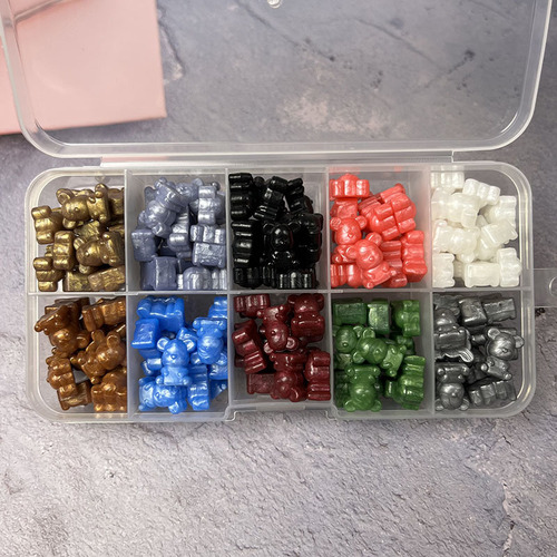 Enamel Stamp Wax Pellet Box, Multicolor Enamel Accessories, Multicolor Sealing Wax, Lucky Star, Teddy Bear, Direct Manufacturer Sale