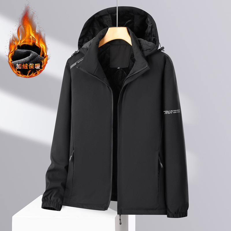 New winter cotton-padded coat for middle-aged and elderly men, thickened down cotton-padded jacket, graphene warm coat, waterproof outdoor