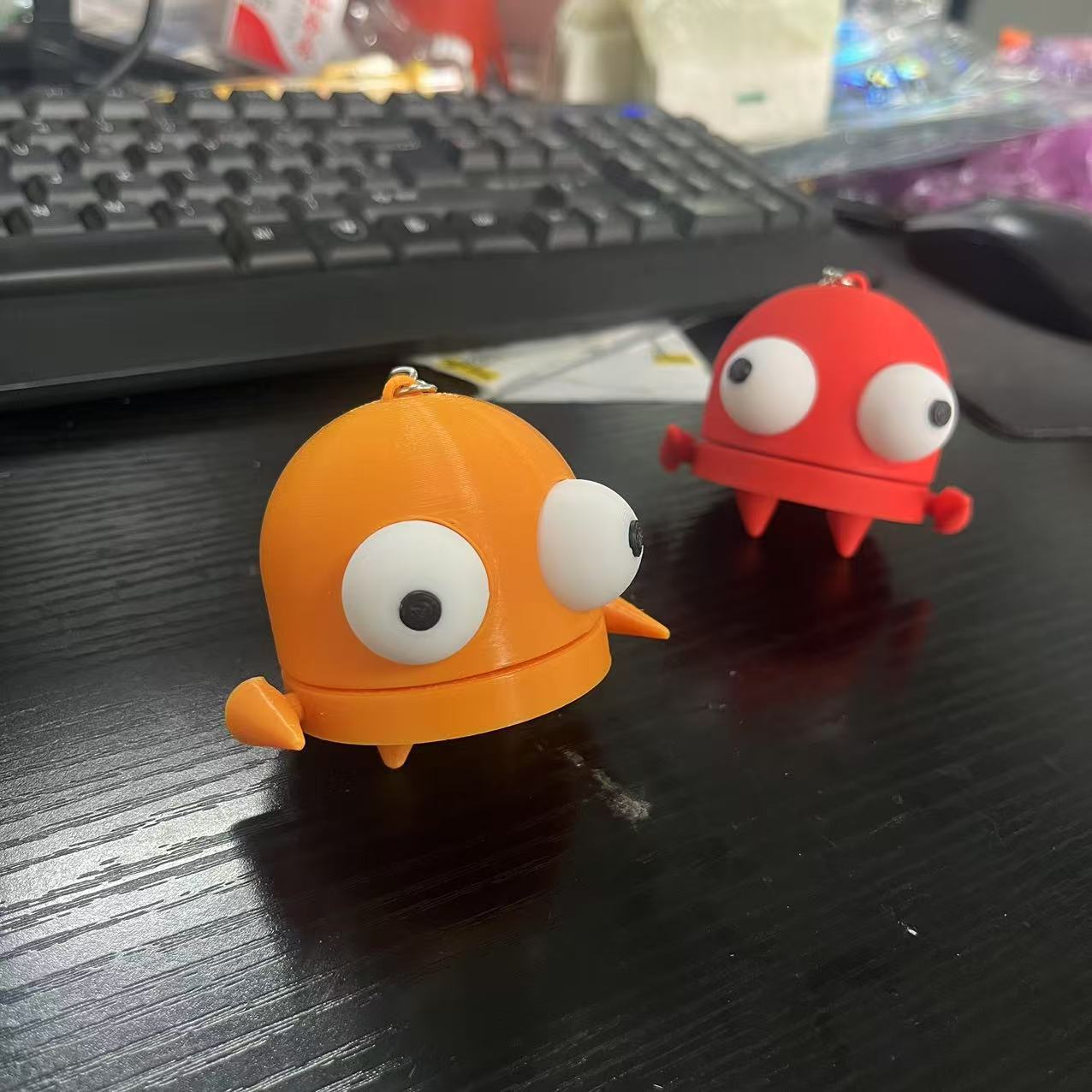 Robot dolls and keychains