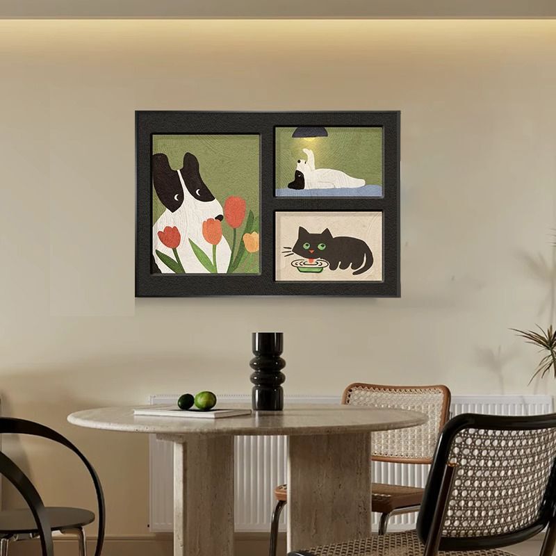 Dopamine Electric Meter Box Decorative Painting Niche Art Distribution Box Hanging Painting Antique Style Restaurant Switch Box Mural Blocking