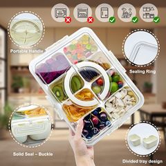厨房收纳盒家用带盖香料分装收纳储物盒食品级塑料八角调料密封盒