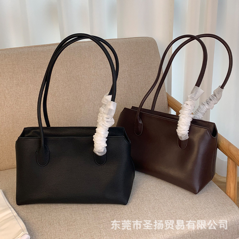 High-End Niche The*Row Simple Genuine Leather Long Shoulder Strap Armpit Bag Versatile Large Capacity Handbag Tote Bag for Women High-End Niche The*Row Simple Genuine Leather Long Shoulder Strap Armpit Bag Versatile Large Capacity Handbag Tote Bag for Women