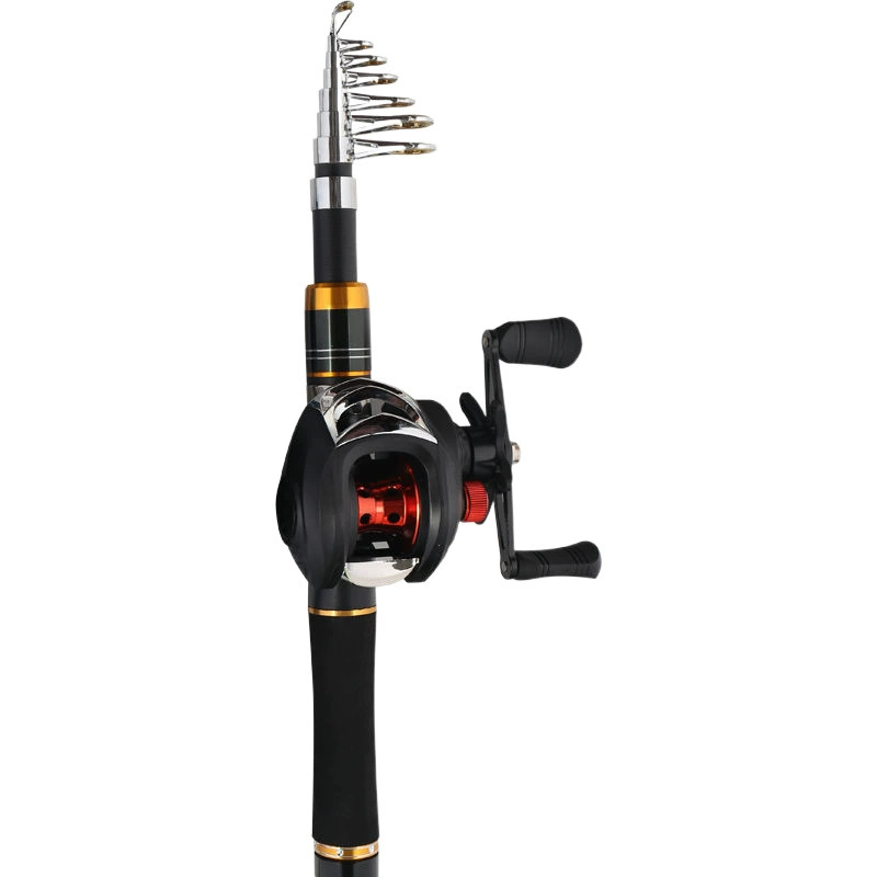 Ultra -short telescopic mini small road sub -fishing rod set mini sea rod portable route full rod full rod fishing rod