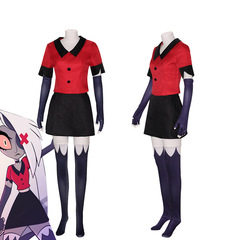 新款地獄客棧cos維姬cosplay連衣裙Hazbin Hotel Vaggie動漫服裝