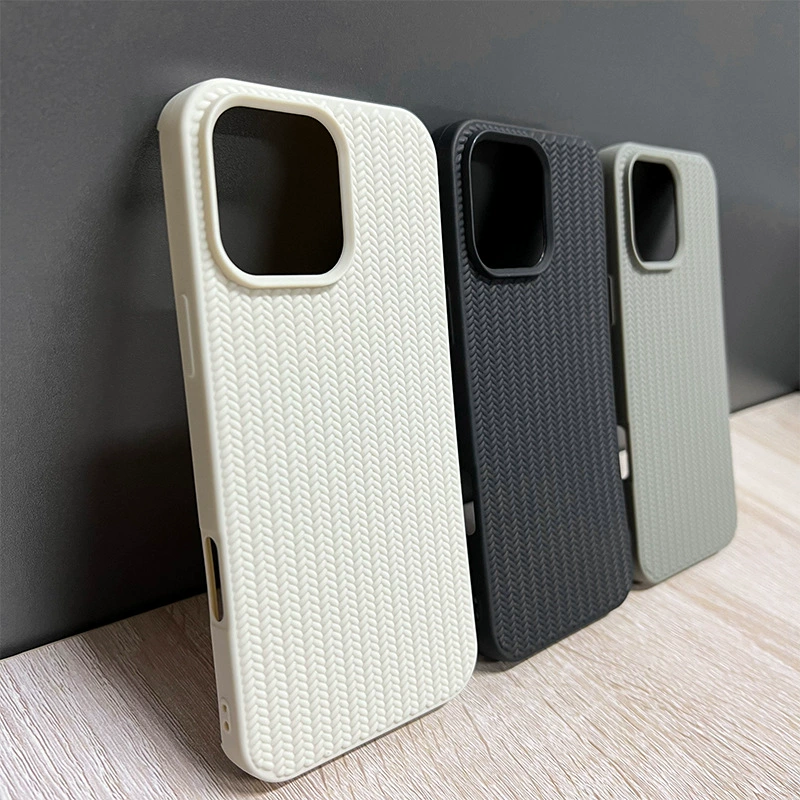 Чехол для телефона (Apple iPhone) с вязаным узором, совместим с серией iPhone 11–17, вес 0,03 кг