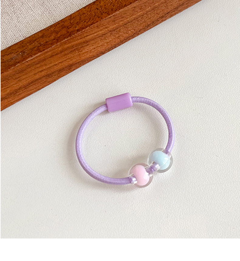 Kid'S Cute Simple Style Geometric Arylic Rubber Band Hair Tie display picture 6