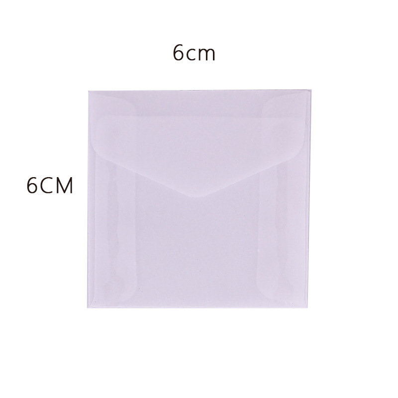 Sobres de papel de ácido sulfúrico transparente al por mayor bolsa de embalaje de invitación de boda tarjeta de bronceado manicura de sentido avanzado bolsa de sobres en blanco