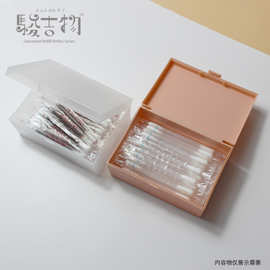 现货PP方形收纳盒防水防尘塑料盒耳机礼品盒首饰盒化妆品棉签盒子