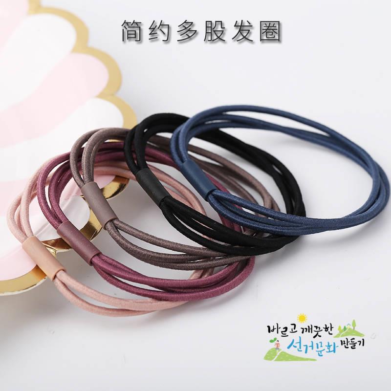 3-in-1 High-Elastic Basic Hair Band K-Style Simple Ponytail Ball Head Small Rubber Band Small Fresh Headband for Women Wholesale 3-in-1 High-Elastic Basic Hair Band K-Style Simple Ponytail Ball Head Small Rubber Band Small Fresh Headband for Women Wholesale