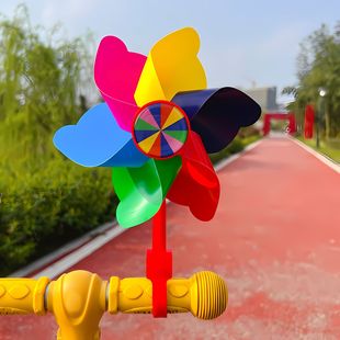 Colorful Rotating Windmill Children's Scooter Bicycle Baby Stroller Decorative Pendant Outdoor Small Windmill Toy