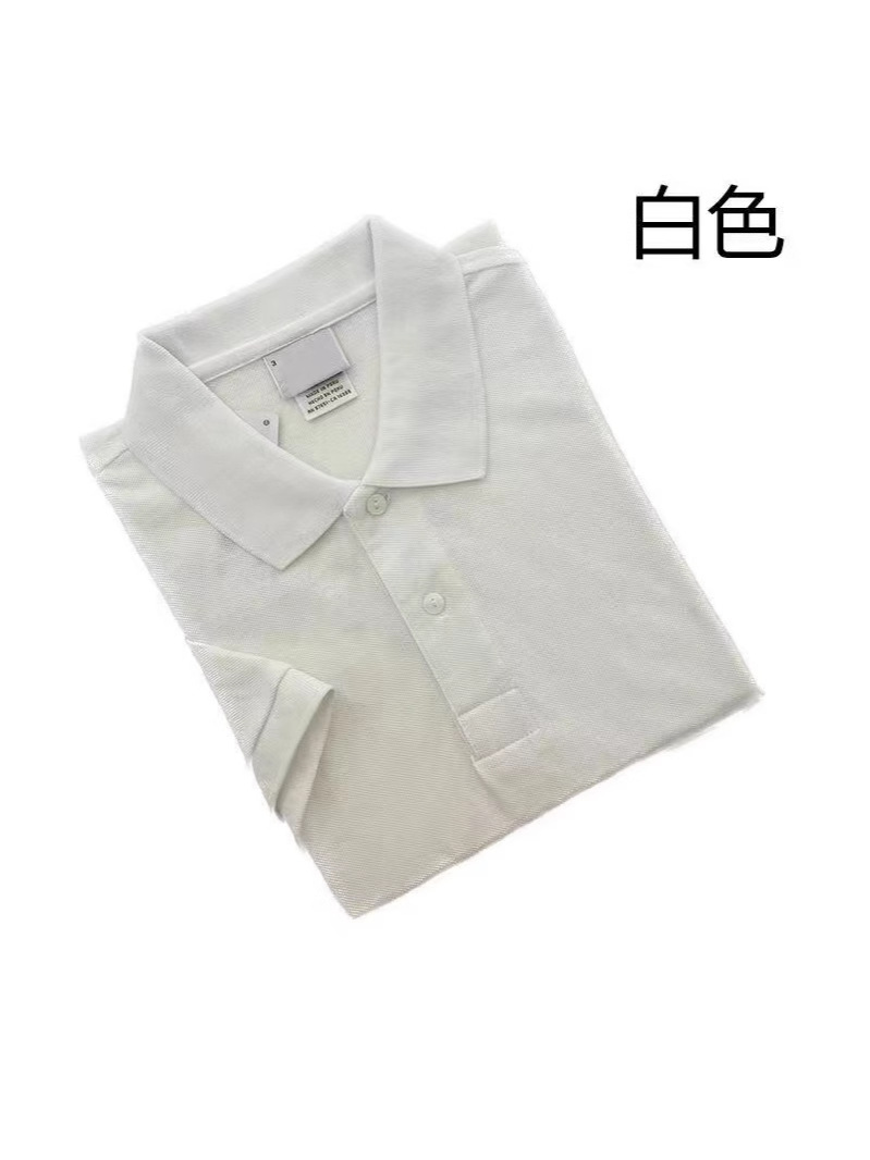 夏季男装青年大码体恤衫鱼仔标带领子短袖棉质半袖翻领上衣