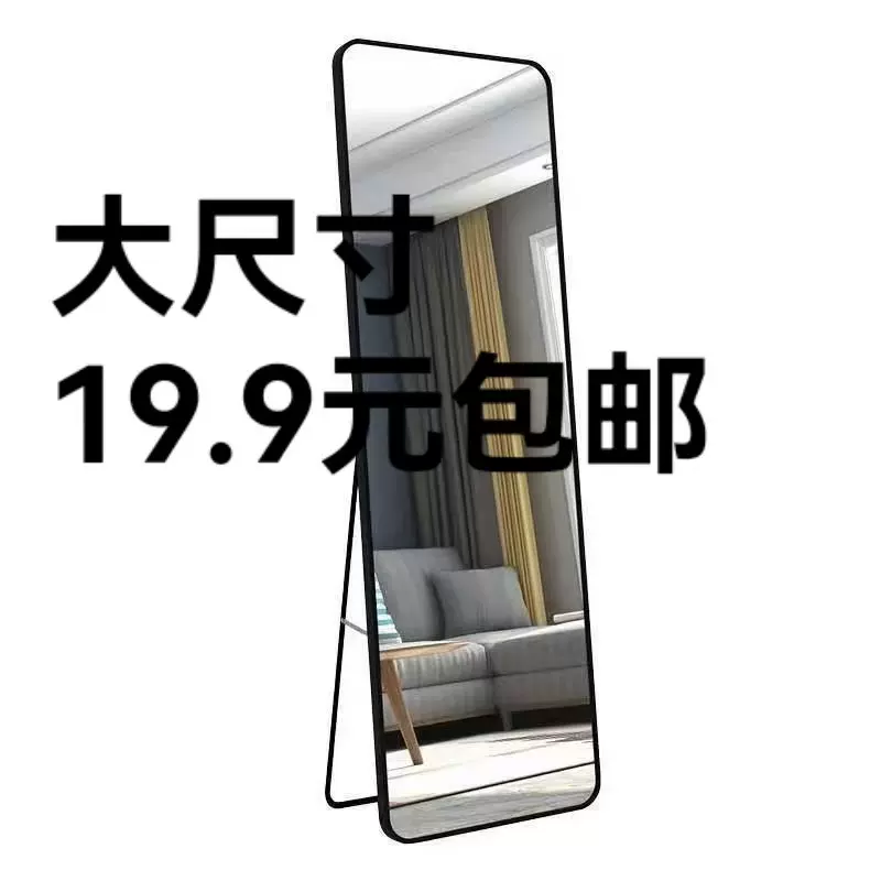 全身镜家用宿舍壁挂落地镜卧室少女简约穿衣镜服装店试衣全身镜