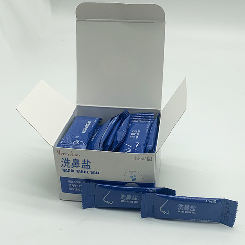 Nasal Wash Salt for Adults and Children, Nasal Irrigation Device Specific, Non-Iodine, 4.5x30 Pouches of Saline Solution