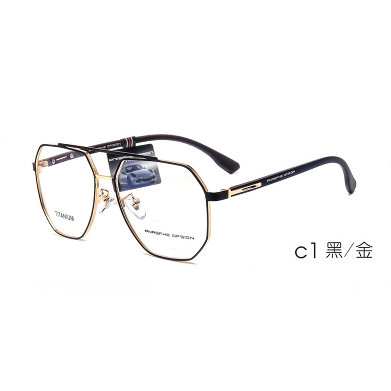 High end pure titanium Ultralight myopia Presbyopia business affairs Full Frame Double beam Significant Spectacle frame myopia Eyeglass frame