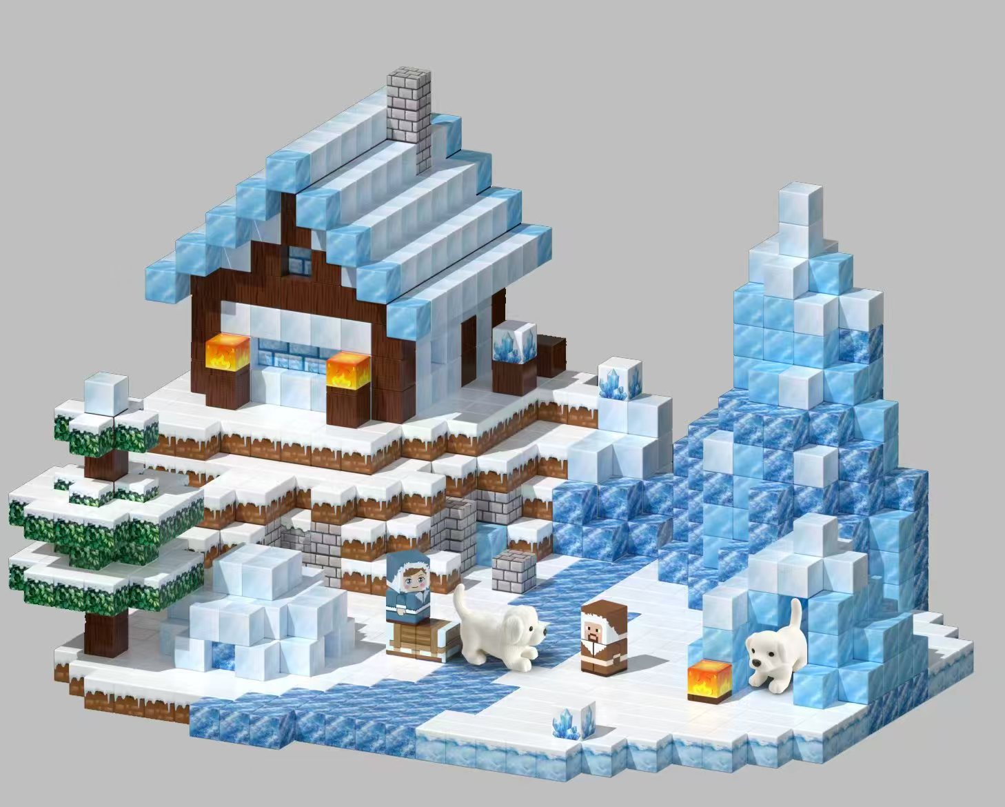 Bloques Magnéticos de Construcción de Castillo My Mini World de Amazon, Azulejos Magnéticos, Juguete de Bloques de Construcción Magnéticos DIY para Niños