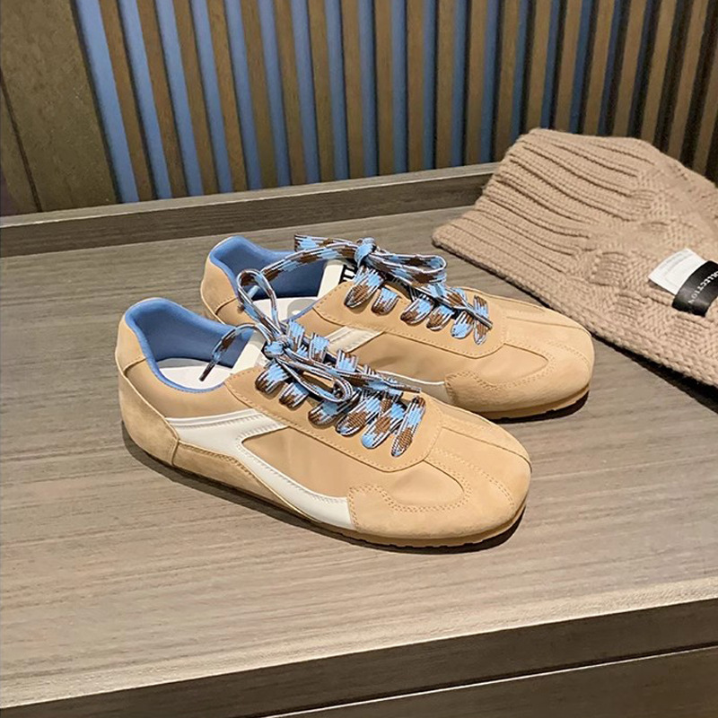 Grape Mom otoño nuevo estilo de moda retro contraste cabeza cuadrada estilo casual Forrest zapatos ins mujeres nuevo estilo