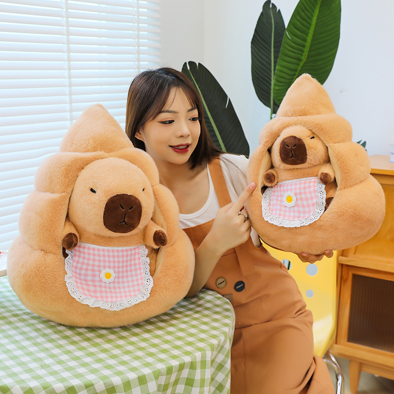 パパの巣カピバラぬいぐるみカピバラ枕クリエイティブカピバラの巣人形睡眠人形誕生日ギフト|undefined