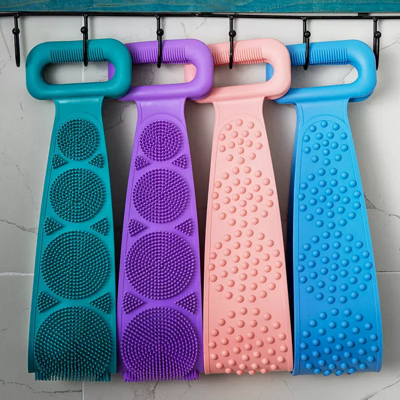 Силиконовое банное полотенце, банное полотенце унисекс, двусторонняя растирка спины, грязевая растирка, серая растирка, банное полотенце для удаления омертвевшей кожи