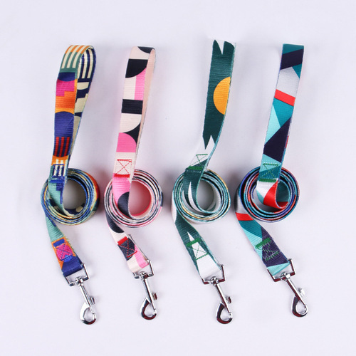 Pet Print Chest and Back Harness Dog Leash Walking Rope Harness Set Pet Supplies New Arrival