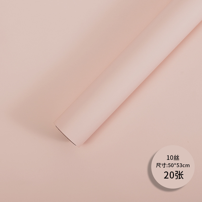 Red popular 10 seda coreana papel de estilo amor mate niebla papel esmaltado espesado impermeable duro florista de papel de envoltura