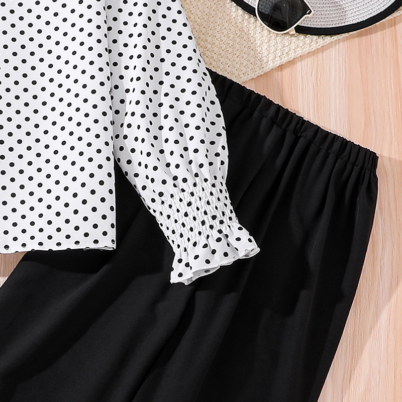 Mädchen Langarmshirt Und Weite Hose Set Für Den Herbst Mädchen_voghion.com