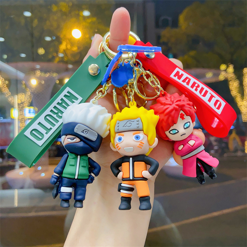 Naruto Cartoon Doll keychain wholesale Naruto Kakashi key pendant I love Luo car key chain Naruto Cartoon Doll keychain wholesale Naruto Kakashi key pendant I love Luo car key chain