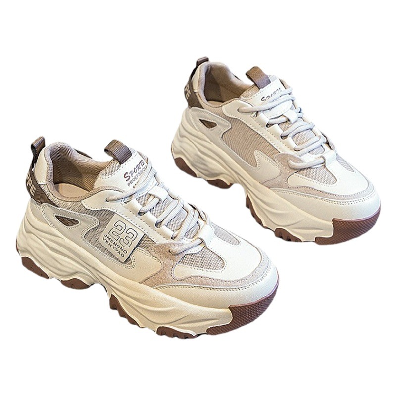 Zapatos torpe retro de celebridades de Internet para mujeres INS de moda 2023 Verano de suela gruesa plataforma original casual estudiante Deportes zapatos de mujer