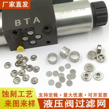 不锈钢液压阀滤网蚀刻过滤器微孔过滤网片高精密锡焊蚀刻过滤网筒