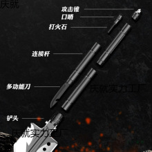 多功能工兵铲子德国户外锰钢折叠战术兵工铲露营中国加厚车载铁锹