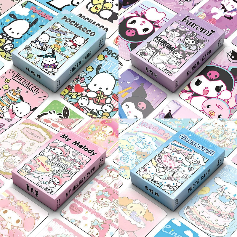 Лазерные карточки Sanrio: Cuolomi Merte Titana Paqu Dog, набор маленьких карточек 50 штук, коллекционные карточки
