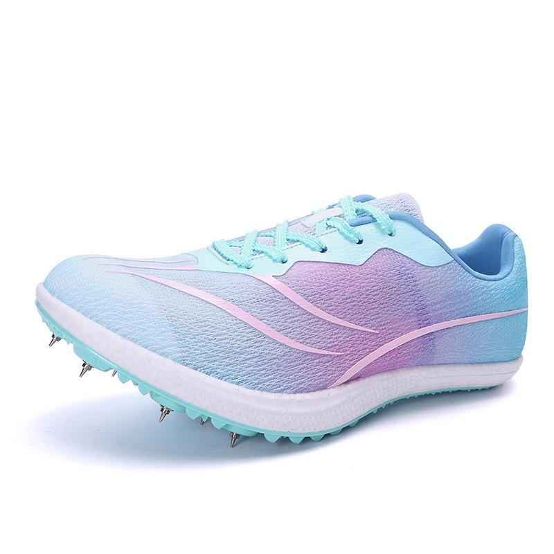2025 nuevos zapatos de atletismo transfronterizos zapatos de entrenamiento juveniles hombres y mujeres para correr zapatos de clavos deportivos una generación