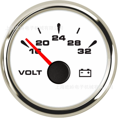 truck ship yacht – automobile instrument - silver-edge-white-background-16-32v